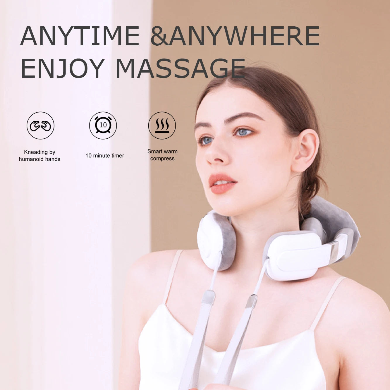 2025 New Upgraded Neck and Shoulder Massager, Multi-Position Hot Compress Shawl Massager, Imitating Acupressure Kneading, Deep Relaxation Trapezius Muscles, Relieving Pain, Suitable for Waist, Arms and Legs,