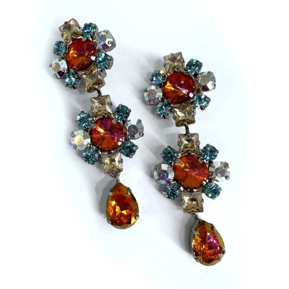 Stonefans Luxury Wedding Jewelry Set Necklace and Earrings