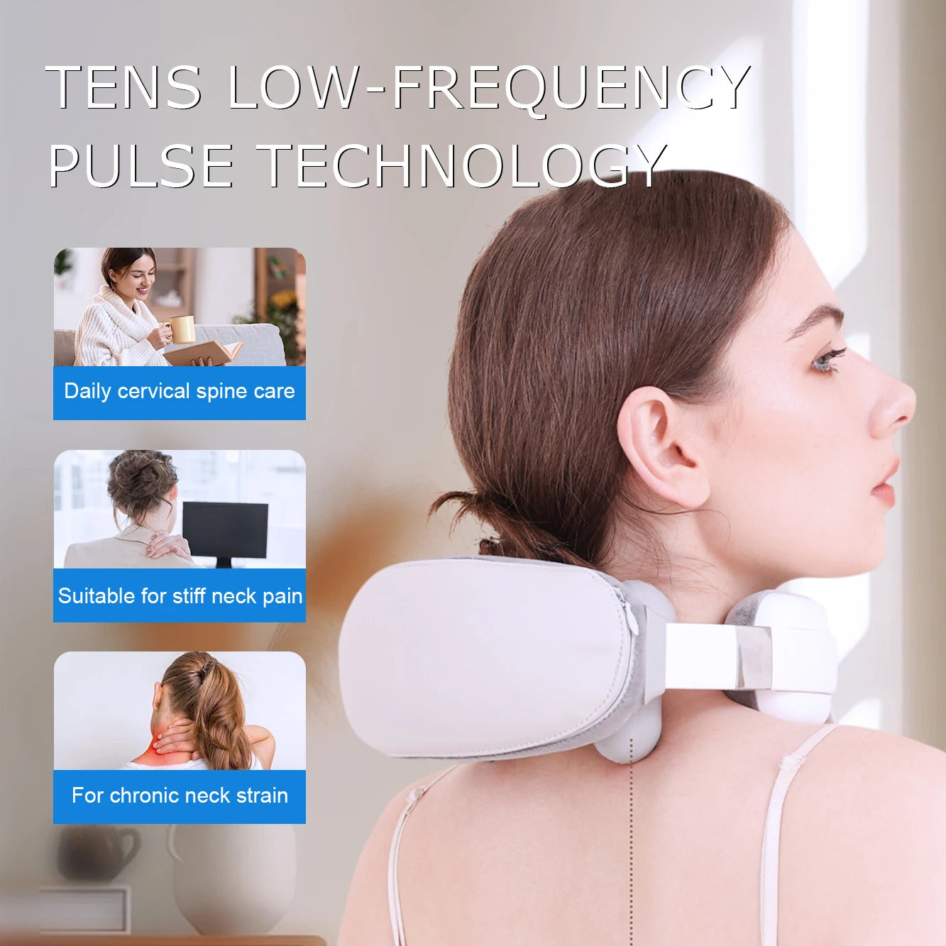 2025 New Upgraded Neck and Shoulder Massager, Multi-Position Hot Compress Shawl Massager, Imitating Acupressure Kneading, Deep Relaxation Trapezius Muscles, Relieving Pain, Suitable for Waist, Arms and Legs,