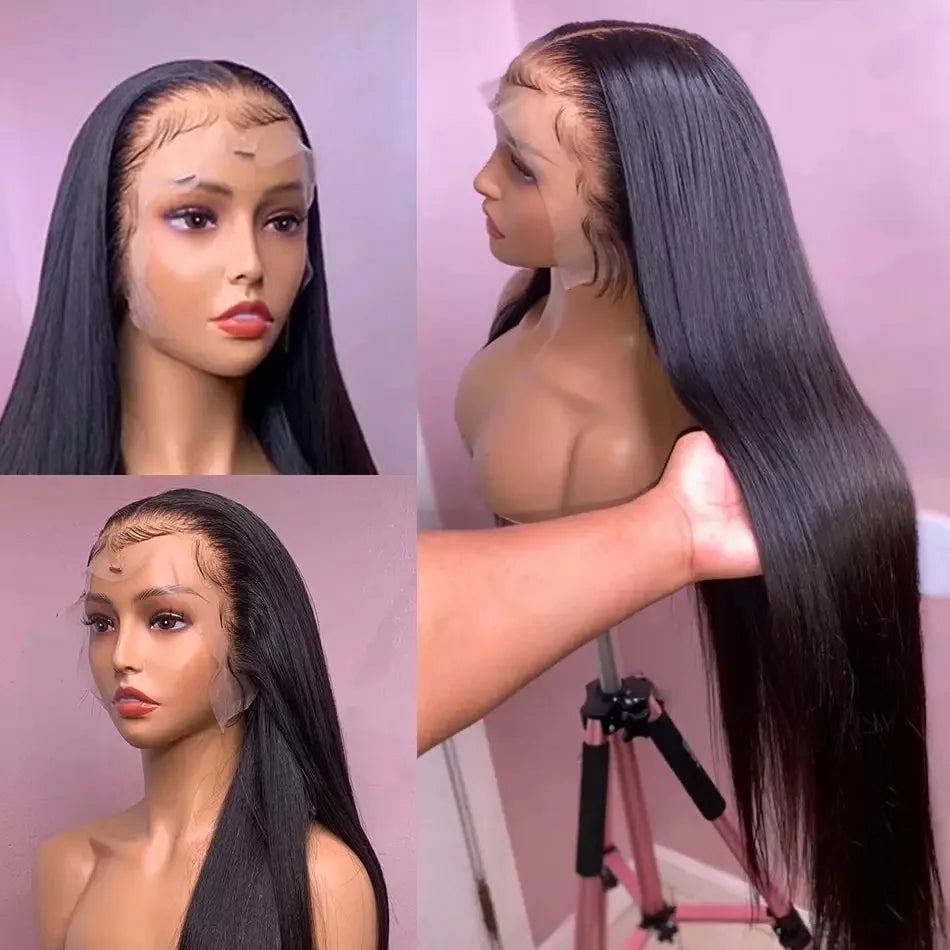 HD Transparent 13x6 Lace Front Human Hair Wig For Women
