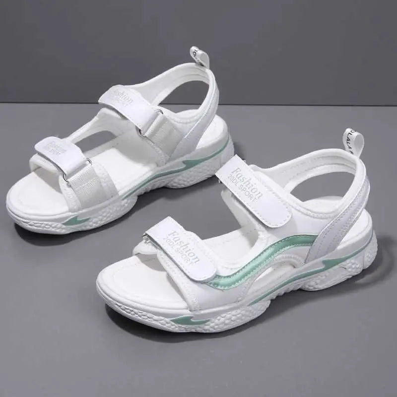 Women Outdoor Platform Leather Sandals for Summer 2024