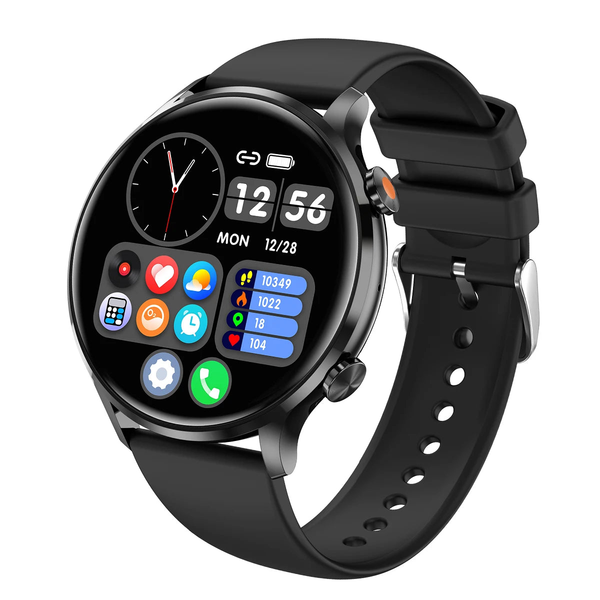 Body Temp Monitor Smartwatch for Women/ Men, 1.39'' HD Touch Screen with Sleep Monitor/ IP67 Waterproof / 100+Sports/ SMS Alerts