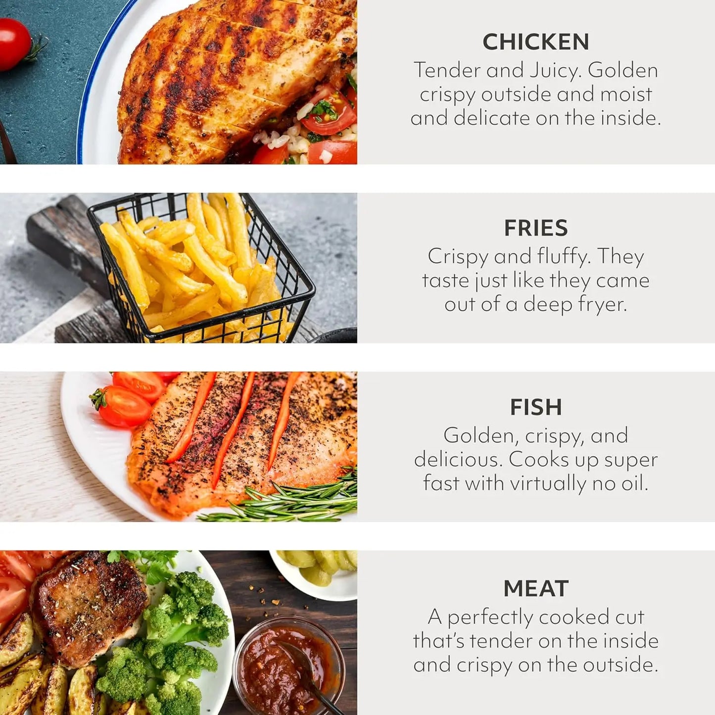 3.8 Quart Digital Air Fryer, LED Touchscreen Display with 8-Presets and Shake Indicator for Perfect Crispness, Air Fry, Bake, Ro