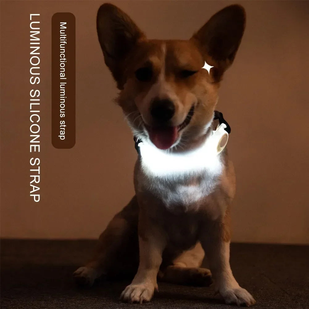 Light Up Dog Collars Night Safety LED Lighting Necklace Collar Battery Operated for Pet Dog Puppy Night Walking Glow LED Collar
