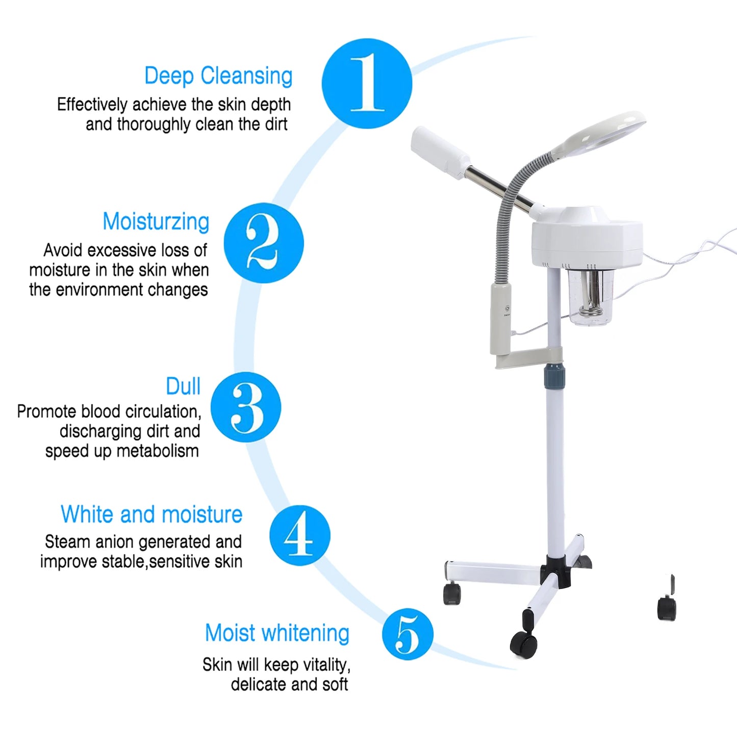 Facial Equipment Professional Facial 3X Magnifying Lamp Machine Spa Salon Beauty Skin Care Equipment