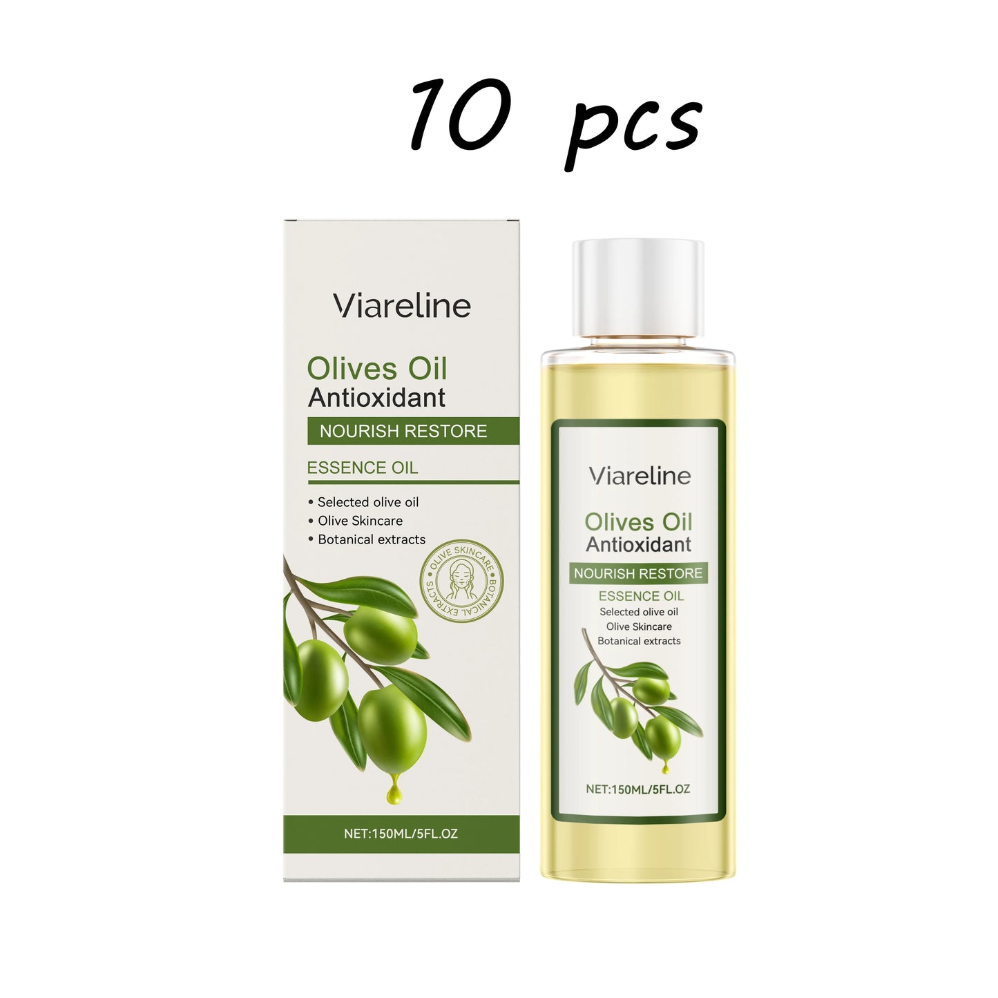 Viareline Olives Oil Body Essence Oil Deeply Moisturizing Anti-oxidant Nourishing Improve Tightness Restoring Face Skin Care Oil