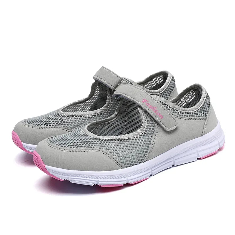 Breathable White Vulcanized Sneakers for Women Casual Walking Shoes