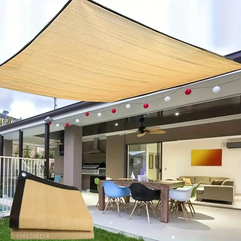 Outdoor garden sunshade net, terrace sunshade, camping sunshade net, UV protection, HDPE sunscreen fabric, sunshade