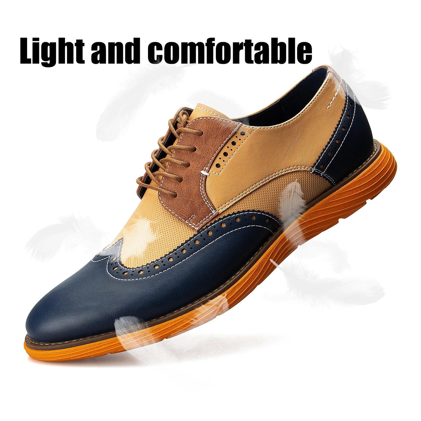 Mens Oxford Shoes Casual Dress Shoes for Men Lightweight Lace Up Fashion Shoes