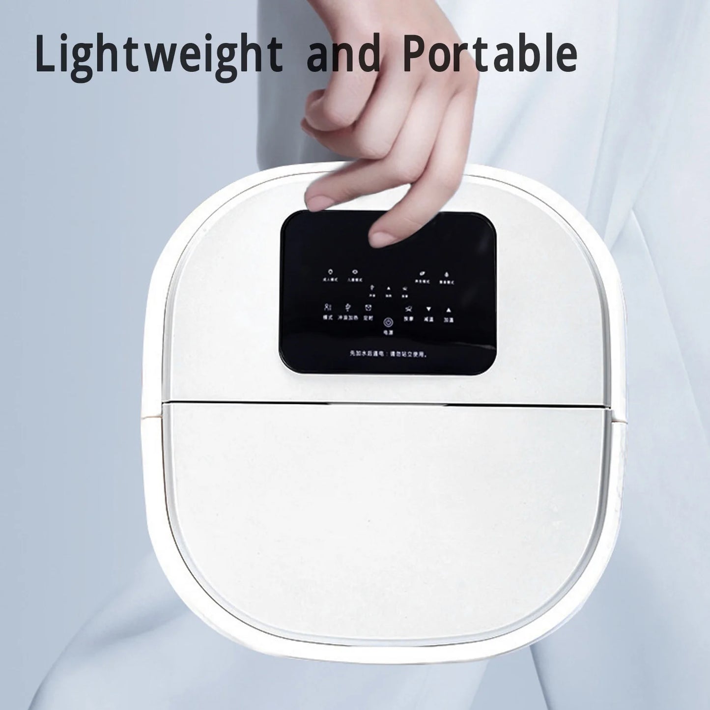 Smart Foldable Foot Soak Tub Remote Control 420W 8L Large Capacity Heating Foot Spa Massager Soaker with 8 Set Rollers