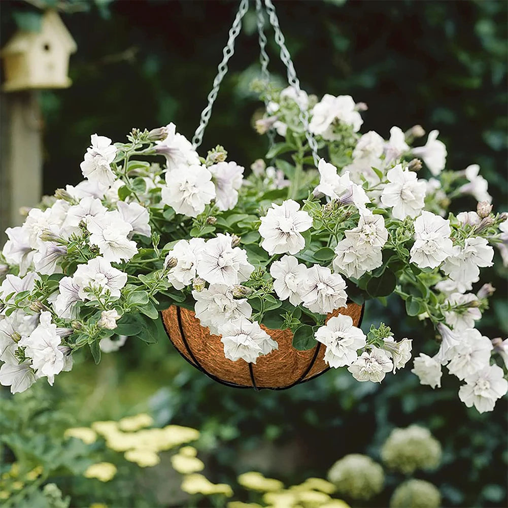 100% Natural Coconut Fiber Liners Thick Coconut Liners for Planters Round Hanging Basket Liners Replacement Liners for Garden