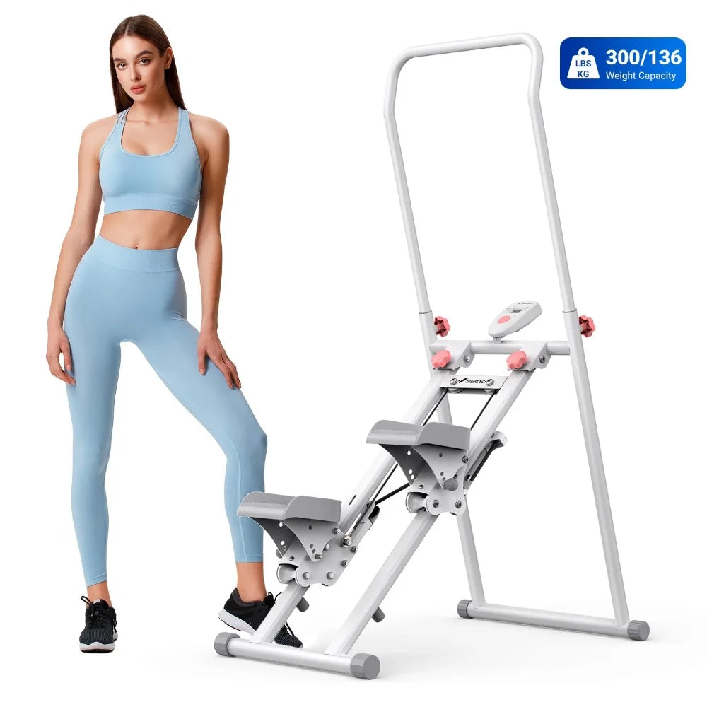 New Version Elite Stair Stepper for Home Gym Exercise Vertical Climber Machine Full-Body Workout Compact Folding Cardio Stepper