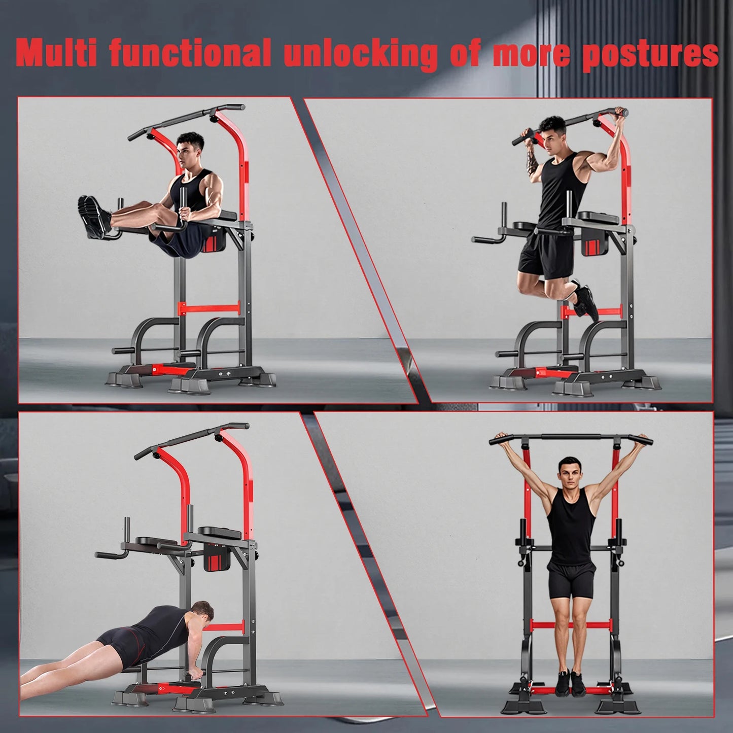 New adjustable-height upward and downward training platform, multi-functional home strength training fitness station