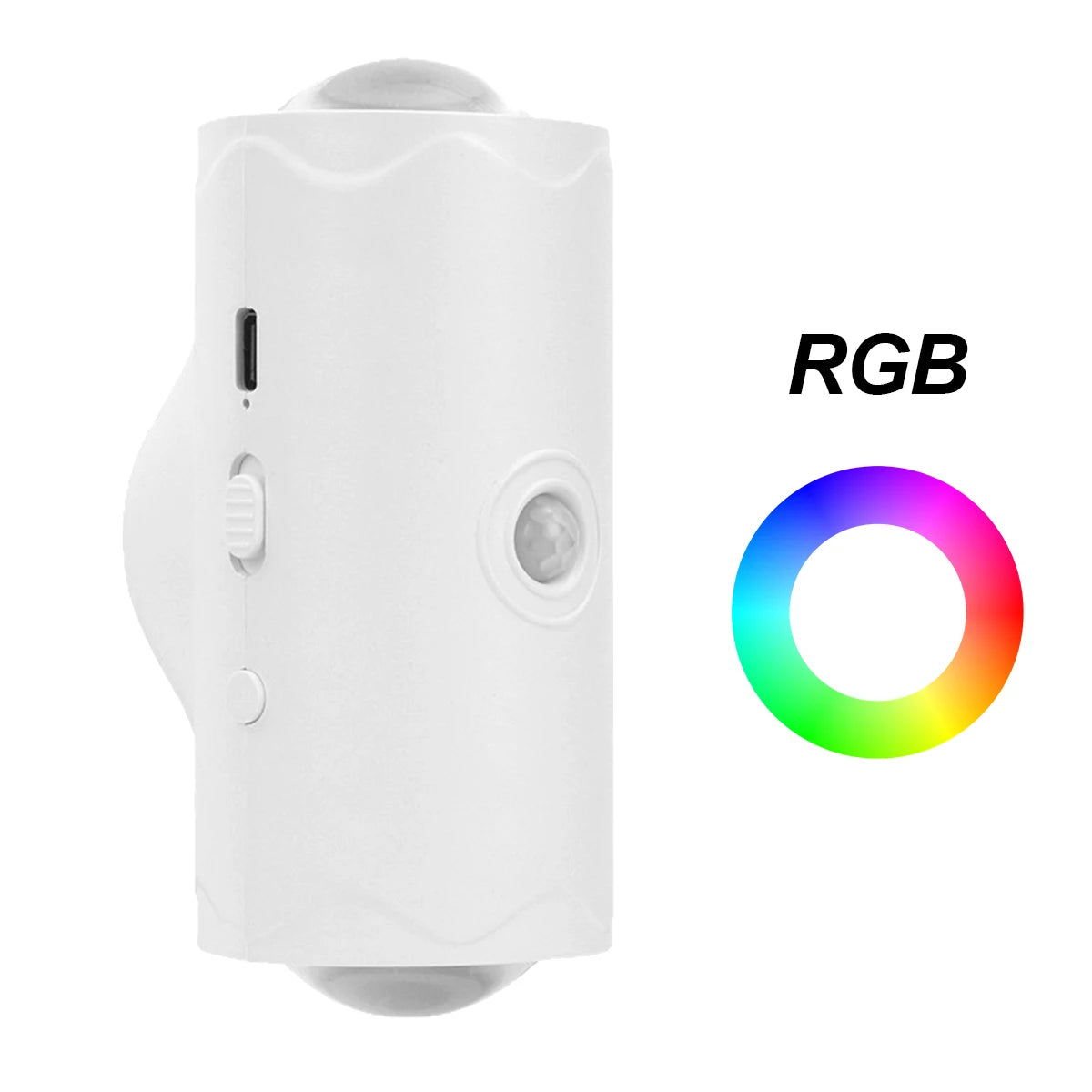 Motion Sensor Wall Lamp Gradient Ambient Night Light Dimmable With Detectors Body Sensing Led Decorative Outdoor Rgb Lamps Human