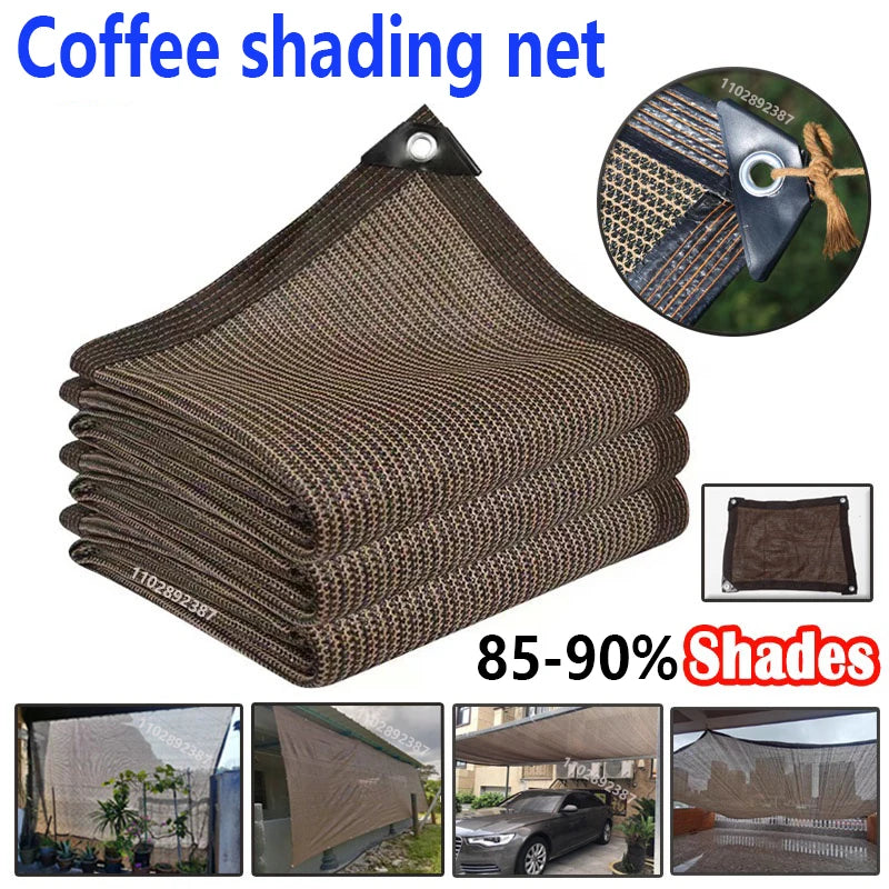 Outdoor garden sunshade net, terrace sunshade, camping sunshade net, UV protection, HDPE sunscreen fabric, sunshade
