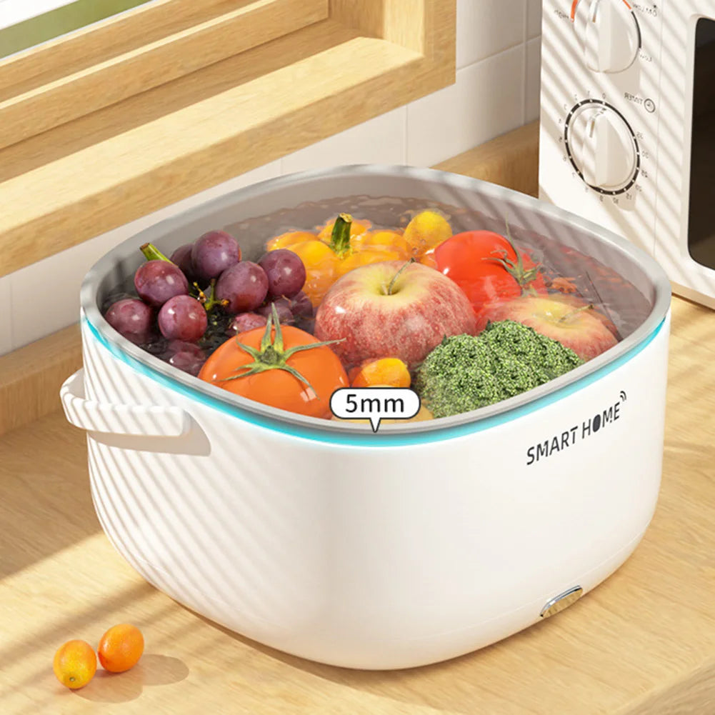 Ultrasound Vegetable Washing Machine Household Electric Vegetable Washers Wireless Kitchen Gadgets for Tableware Bottles