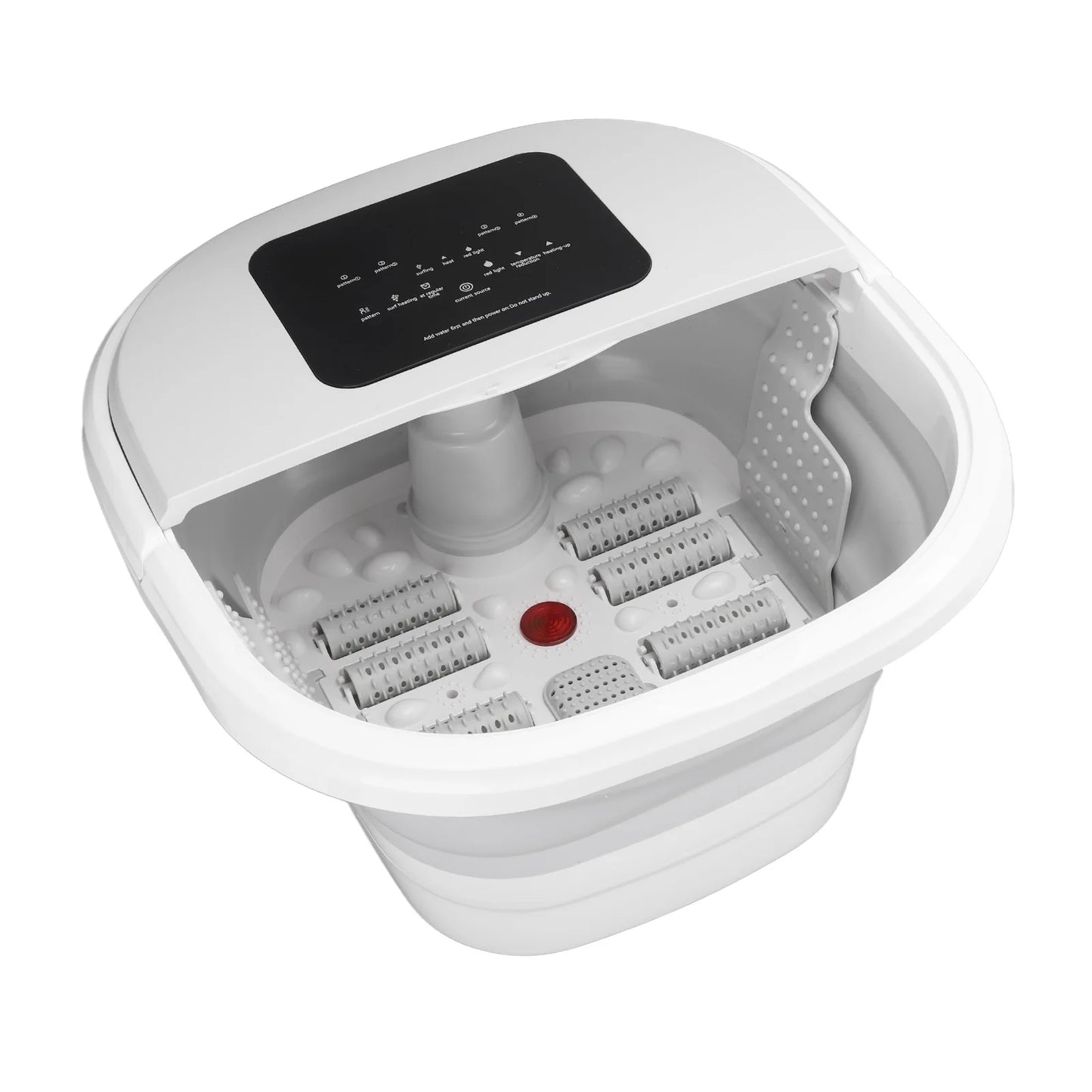 Smart Foldable Foot Soak Tub Remote Control 420W 8L Large Capacity Heating Foot Spa Massager Soaker with 8 Set Rollers