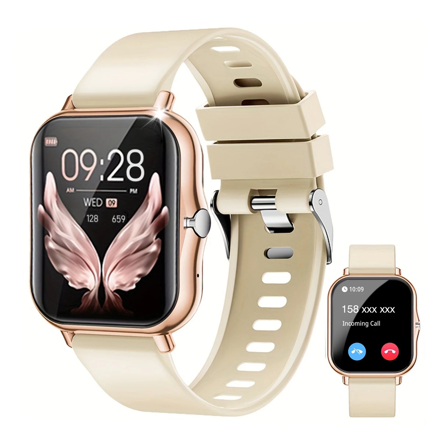 Smart watch, wireless calling/dial, multi-Sport mode, calling reminder and rejection, SMS reminder, for iPhone/Andriod