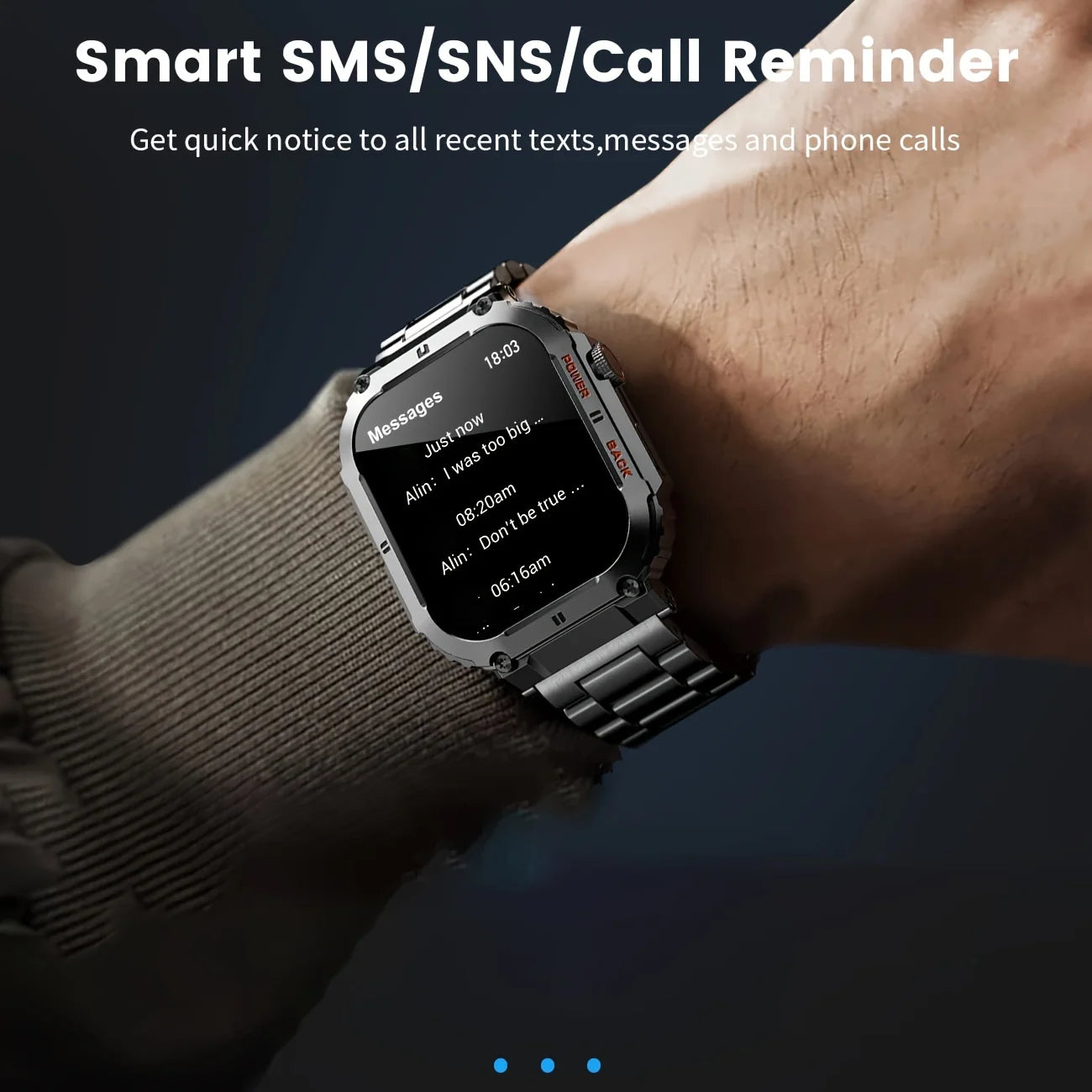 LIGE 1.96”Bluetooth Call Smart Watch Men 400mAh Waterproof Sport Fitness Tracker health monitor Smartwatch for Android IOS Phone