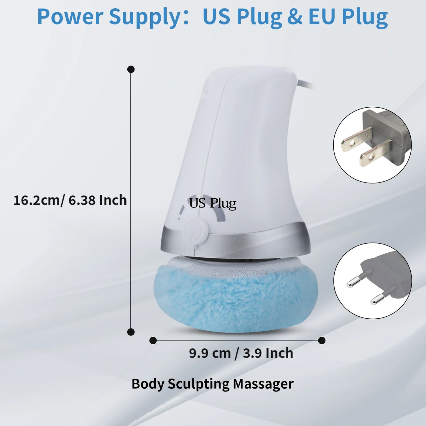 Advanced Body Shaping Massage And Cellulite Fighter, Handheld Body Sculpting Massager With 3 Reusable Pads,