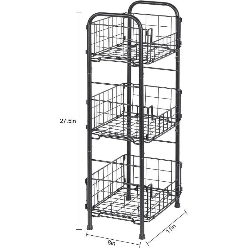 Three layer household goods floor mounted anti rust and waterproof shower storage rack