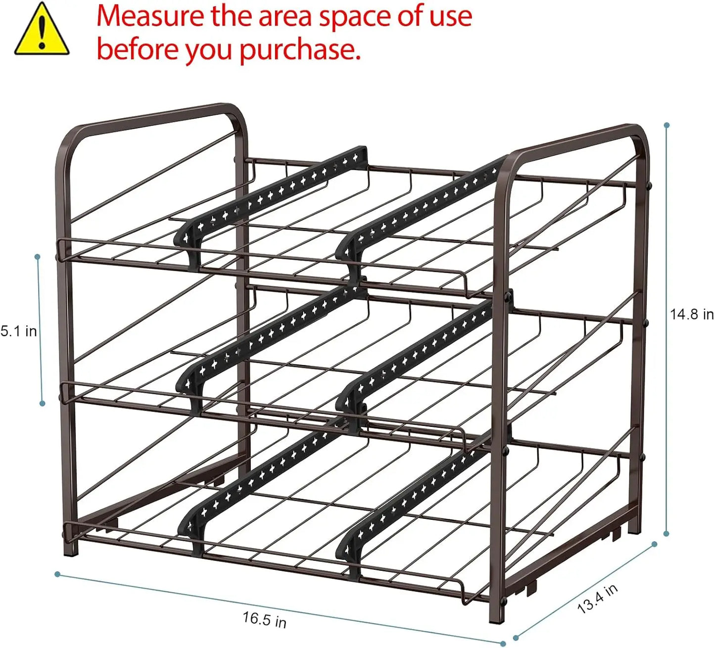 Stackable 2-piece can dispenser in the pantry, small space storage rack can hold up to 36 cans
