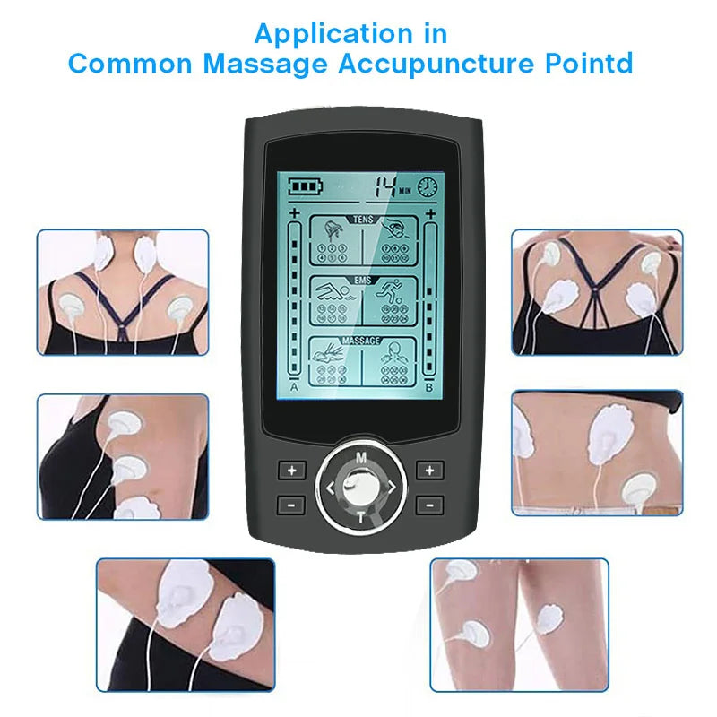 Tens Therapy Unit for Pain Relief Device 36 Modes Muscle Stimulation Wireless EMS Body Massager Slimming Electrostimulator