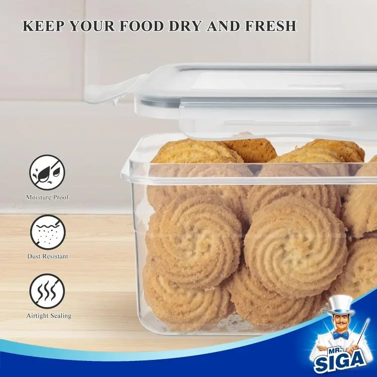 Good 16 Pack Airtight Food Storage Container Set, BPA Free Kitchen Pantry Organization, Kitchen Canisters for Cereal,Spaghetti