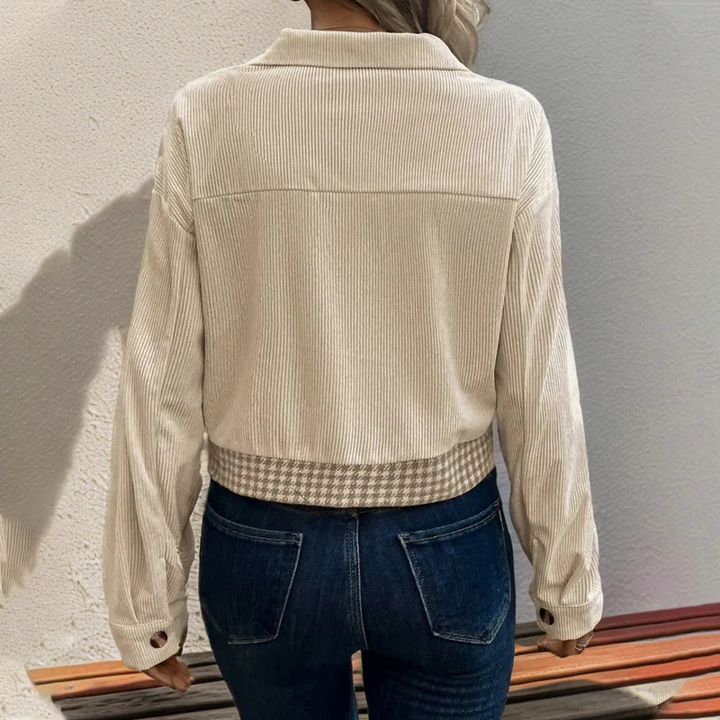 2025 Luxury Designer Women's Winter Crop Jacket Fashion Coat