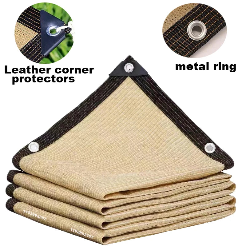 Outdoor garden sunshade net, terrace sunshade, camping sunshade net, UV protection, HDPE sunscreen fabric, sunshade