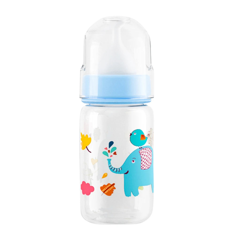 Small Pet Feeding Bottle 60ml/125ml Cute Kitten Feeding Bottle Cartoon Animals Nursing Bottle for Newborn Kittens Puppies