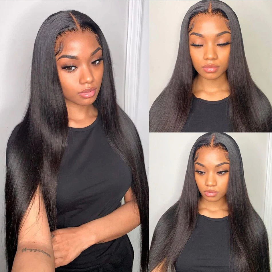 HD Transparent 13x6 Lace Front Human Hair Wig For Women