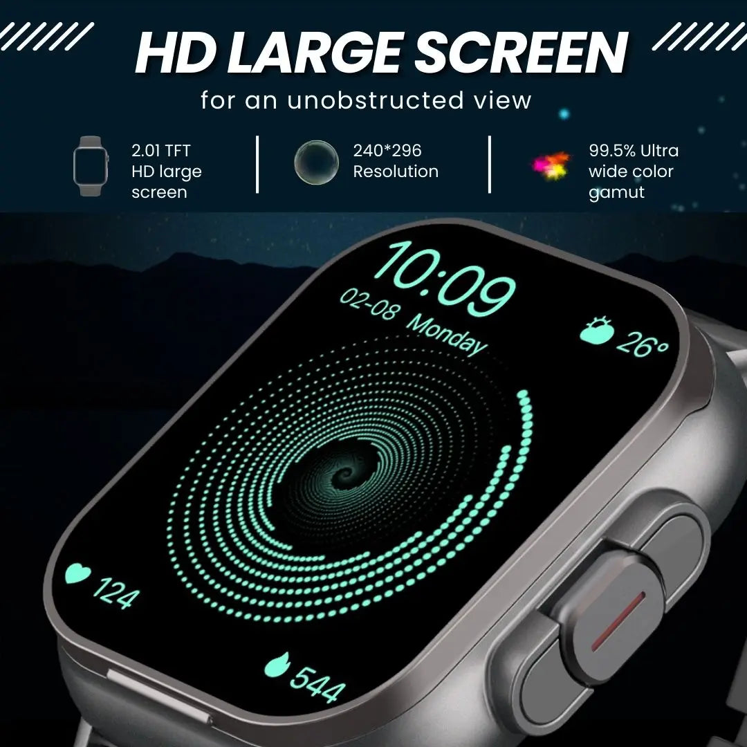 D8 2-In-1 Smartwatch And Earbuds NFC Music Control Sleep Monitor Fitness Tracker For iPhone Android