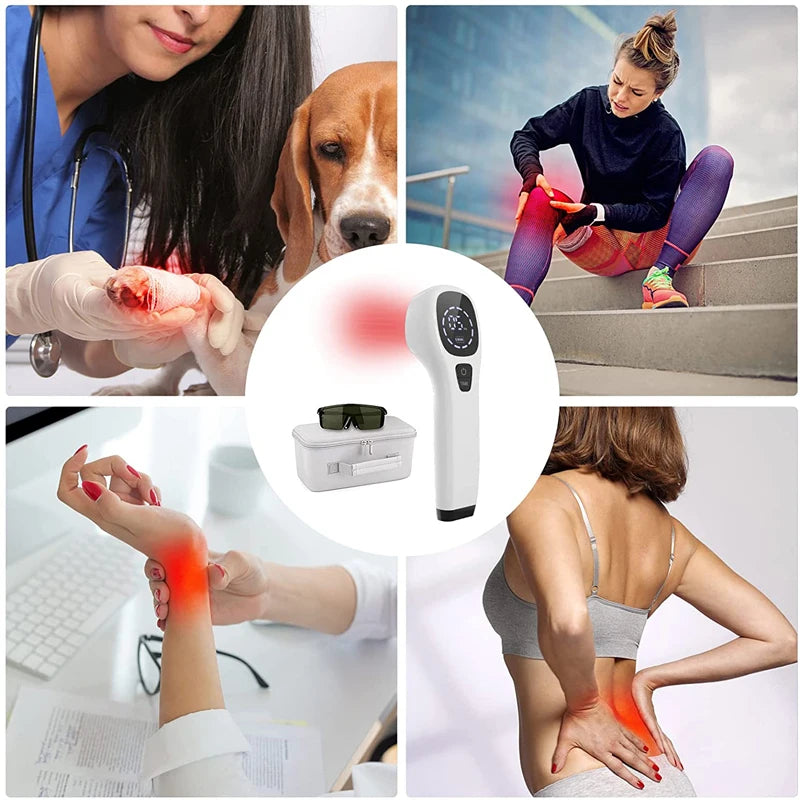 KTS LLLT Device 2x808nm Diodes for Body Pain Relief for Joints Frozen Shoulders Tennis Elbows Knees Back Pain Muscle Recovery