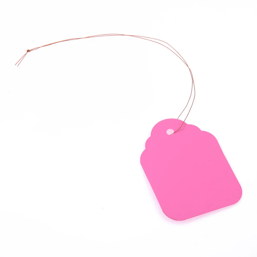 100pcs Seedlings Hanging Labels with String Plant Classification Markers Writable Waterproof Reusable Gardening Supplies
