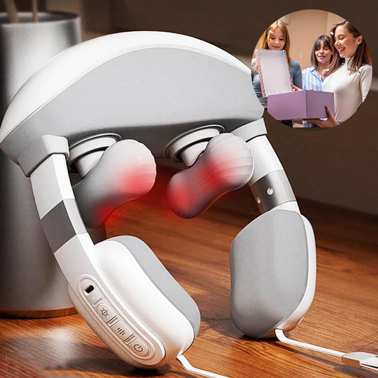 Simulated Finger Massage Multifunctional Massager, Adjustable in Multiple Gears, Fully Wrapped Shoulder and Neck Massage Shawl, Constant Temperature Heating + Stereo Kneading, Straight Muscle Strain