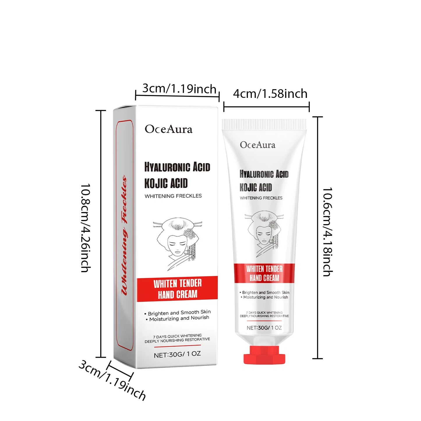 Oceaura Hand Skin Care Cream Nourishing Reduce Dryness Repair Cracked Fresh Fragrance Whitening Moisturize Skin Hand Care Cream