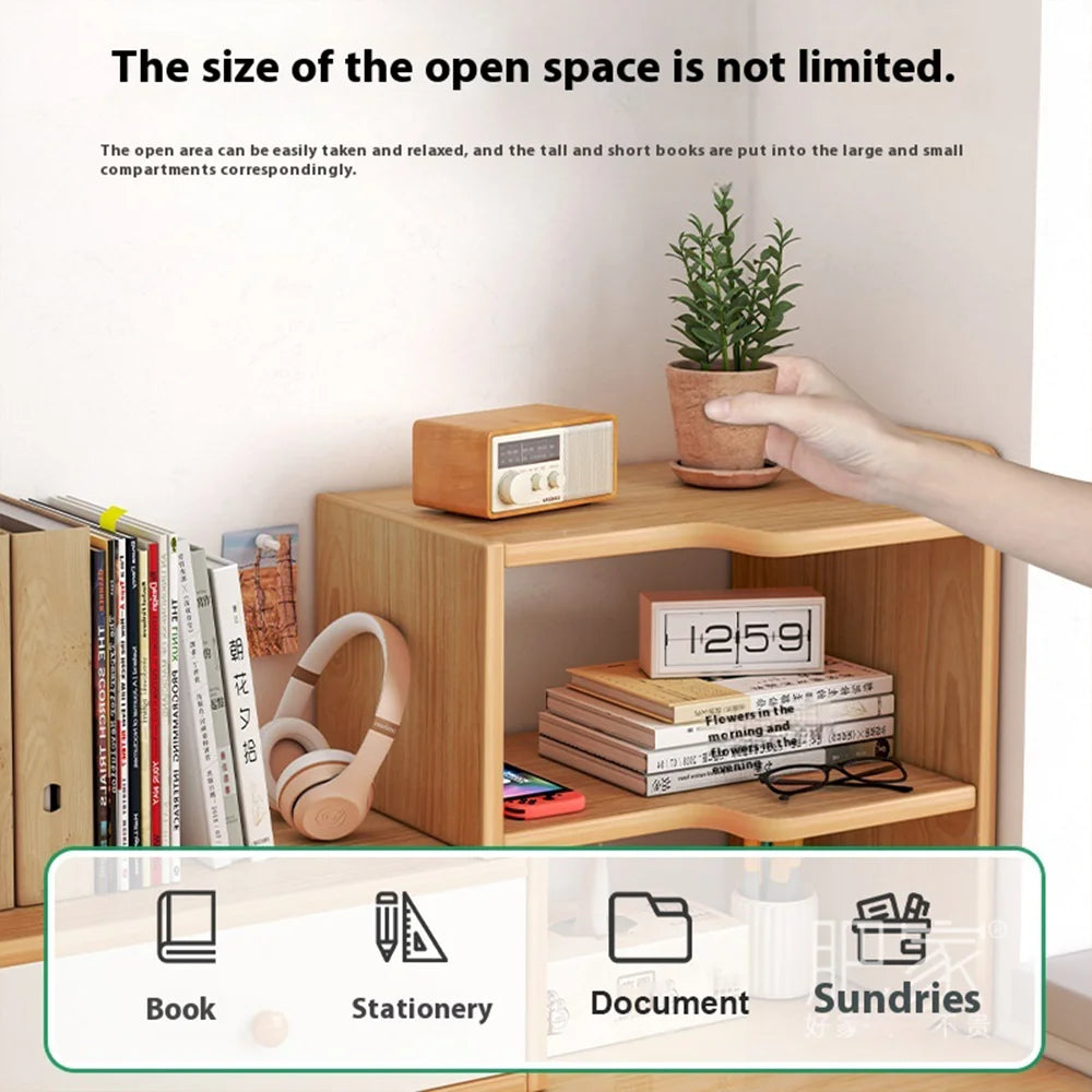 Desk Bookshelf Desktop Shelving Desk Storage Shelf Dormitory Good Learning Desk Multi-layer Small Layer Shelf Layered Shelf