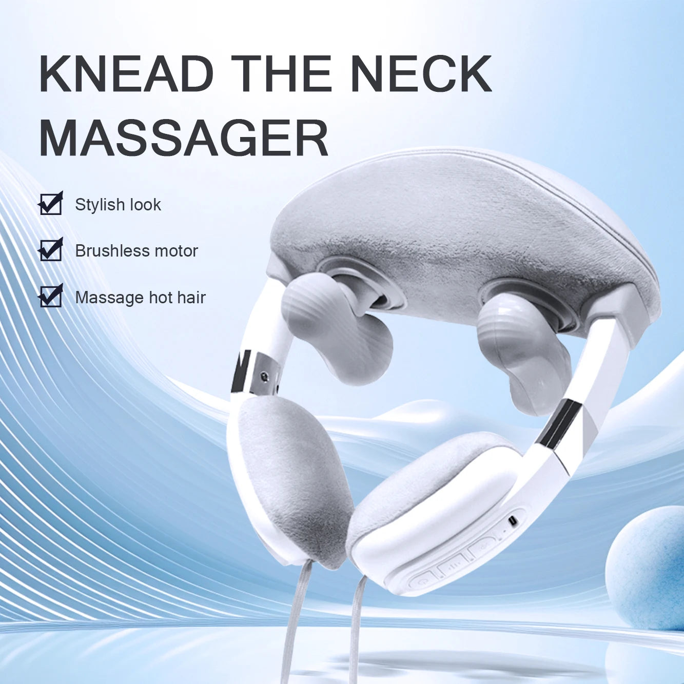 2025 New Upgraded Neck and Shoulder Massager, Multi-Position Hot Compress Shawl Massager, Imitating Acupressure Kneading, Deep Relaxation Trapezius Muscles, Relieving Pain, Suitable for Waist, Arms and Legs,