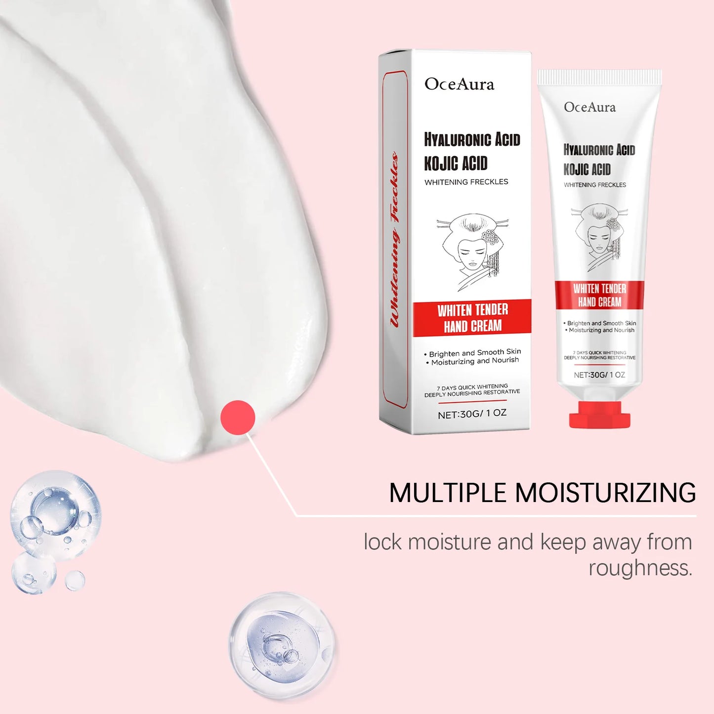 Oceaura Hand Skin Care Cream Nourishing Reduce Dryness Repair Cracked Fresh Fragrance Whitening Moisturize Skin Hand Care Cream