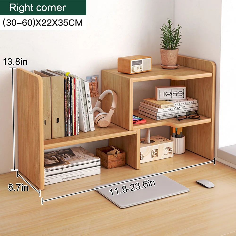 Desk Bookshelf Desktop Shelving Desk Storage Shelf Dormitory Good Learning Desk Multi-layer Small Layer Shelf Layered Shelf