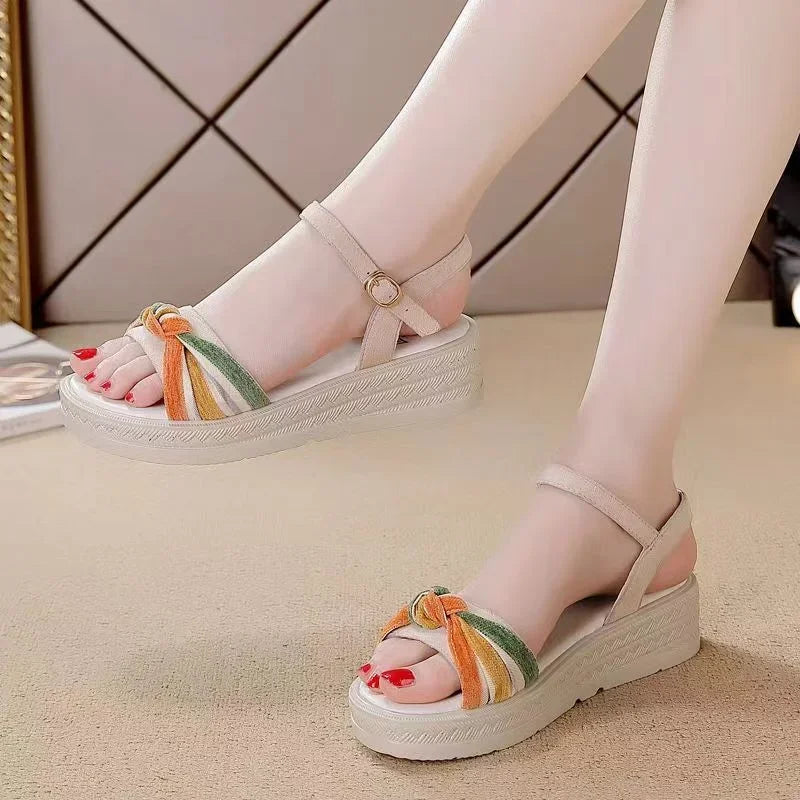 Luxury Open Toe Platform Sandals for Women Summer 2025