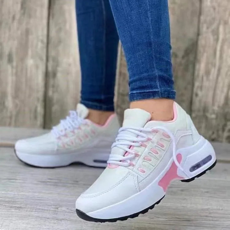 Women's Breathable Casual Wedge Heel Sneakers for Spring Autumn