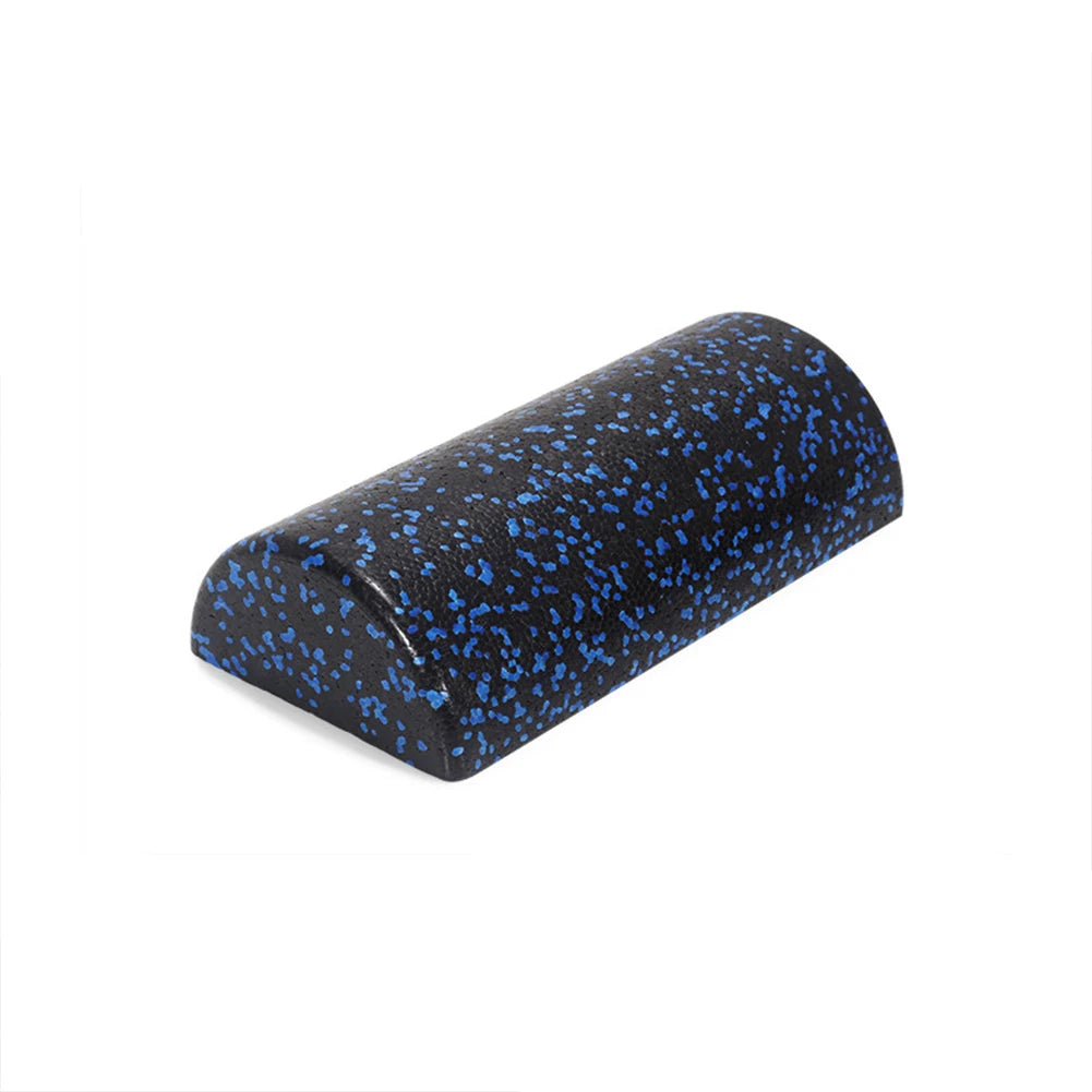 Half-Round Yoga Roller Massage Roller High Density Semi-Circular Foam Roller Multi-Function Back Stretcher for Yoga Fitness