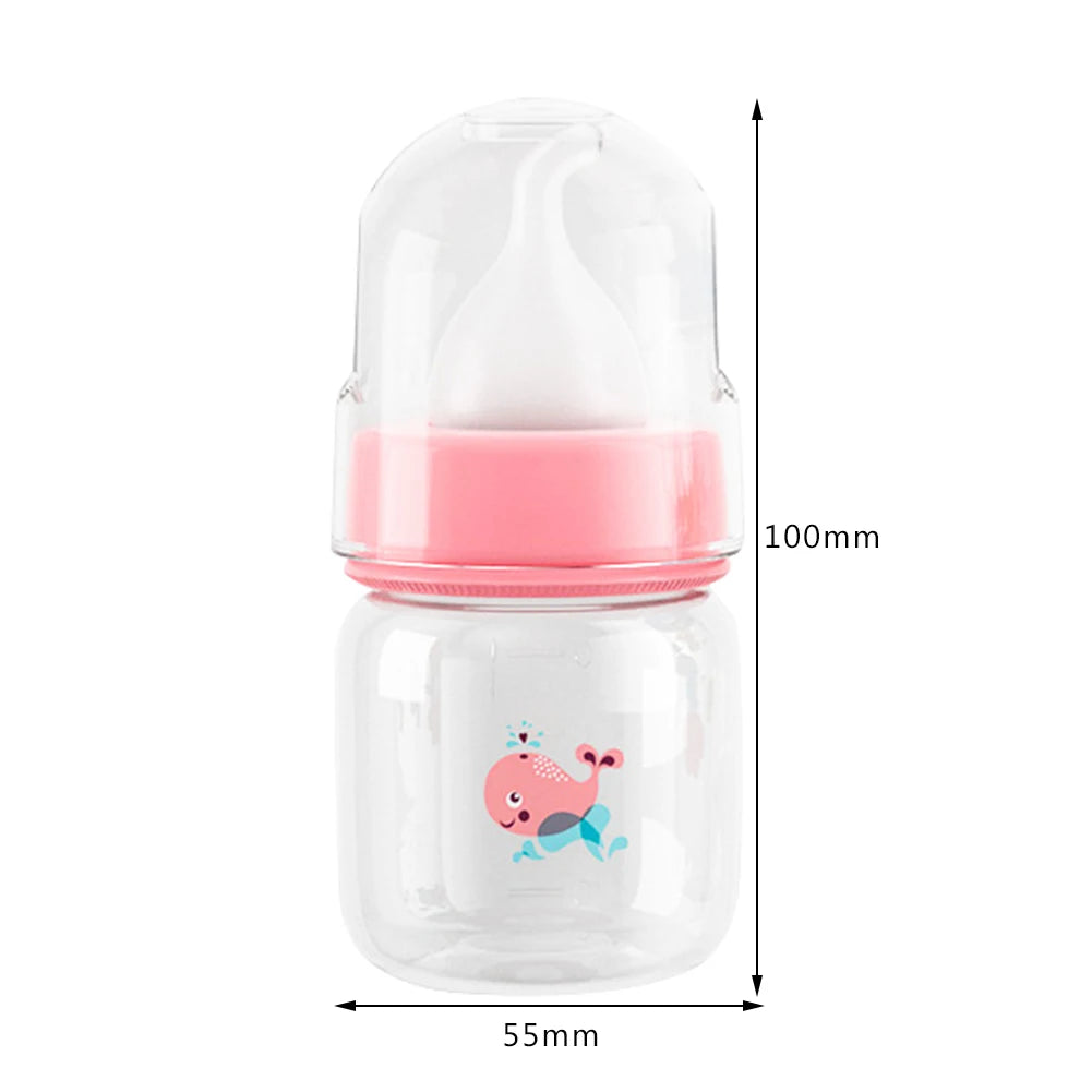 Small Pet Feeding Bottle 60ml/125ml Cute Kitten Feeding Bottle Cartoon Animals Nursing Bottle for Newborn Kittens Puppies
