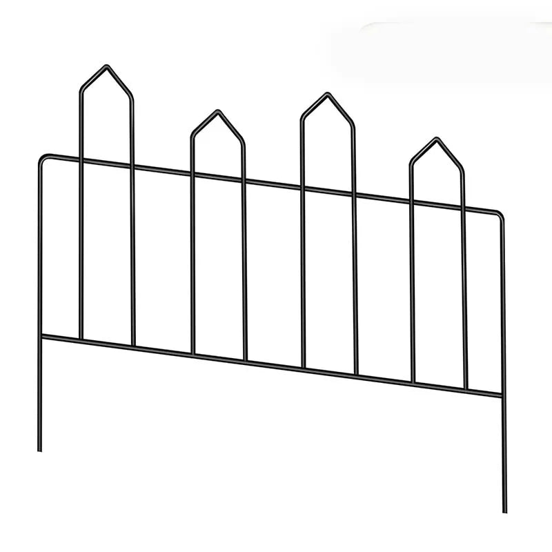Garden Decorative Fence Metal Wire Fencing Border Outdoor 13in(H)*10ft(L) Small Fencing for Flower Bed Lawn Shrub Vegetable