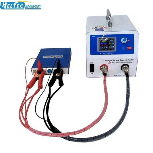 Heltec 10A-50A Charge/Discharge Battery Capacity Tester for 18650/21700 LiPo/LiFePO4 5V/30V Electronic Load Power Tester