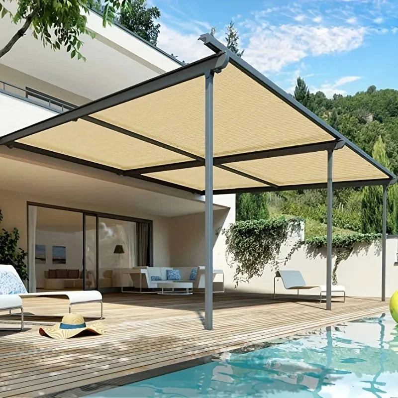 Outdoor garden sunshade net, terrace sunshade, camping sunshade net, UV protection, HDPE sunscreen fabric, sunshade