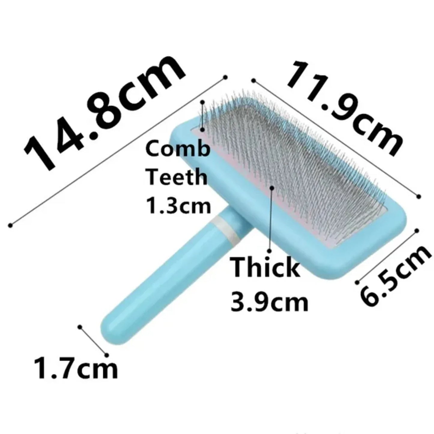 2PCS  Dog Brush Pet Hair Remover Massage Dog Combs Pet Grooming Stainless Steel Brush  Dogs Knot Opening Cat Comb Dogs Accessori