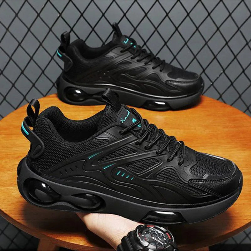 Oulylan Black Shoes Men Casual Sneakers Mesh Breathable Shoes Male Running Trainers Man Sports Shoes Lightweight Shoes